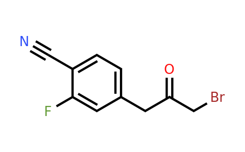 1805903-85-8 | 4-(3-Bromo-2-oxopropyl)-2-fluorobenzonitrile