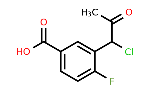1805904-32-8 | 3-(1-Chloro-2-oxopropyl)-4-fluorobenzoic acid
