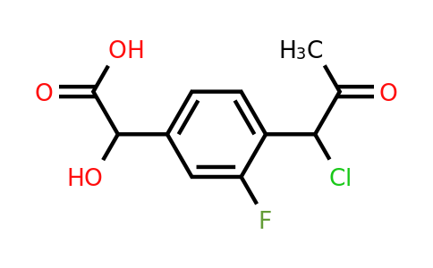 1805904-85-1 | 4-(1-Chloro-2-oxopropyl)-3-fluoromandelic acid