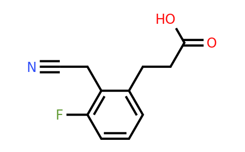 1805904-99-7 | 2-(2-Carboxyethyl)-6-fluorophenylacetonitrile