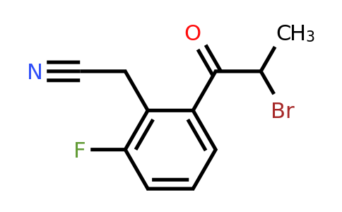 1805905-40-1 | 2-(2-Bromopropanoyl)-6-fluorophenylacetonitrile