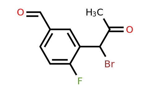 1805905-65-0 | 3-(1-Bromo-2-oxopropyl)-4-fluorobenzaldehyde