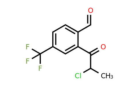 1805905-66-1 | 2-(2-Chloropropanoyl)-4-(trifluoromethyl)benzaldehyde