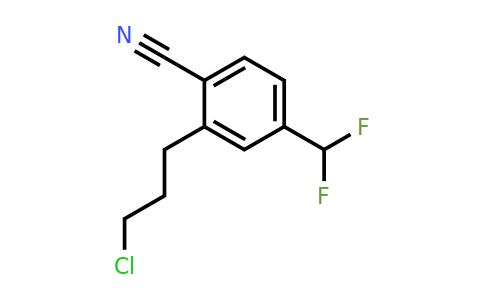 1805905-84-3 | 2-(3-Chloropropyl)-4-(difluoromethyl)benzonitrile