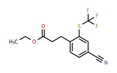 1805906-95-9 | Ethyl 3-(4-cyano-2-(trifluoromethylthio)phenyl)propanoate