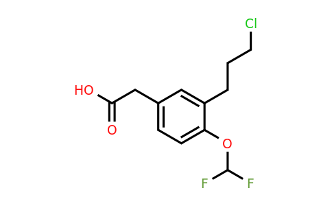 1805907-88-3 | 3-(3-Chloropropyl)-4-(difluoromethoxy)phenylacetic acid