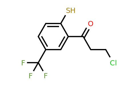 1805908-61-5 | 2-(3-Chloropropanoyl)-4-(trifluoromethyl)thiophenol