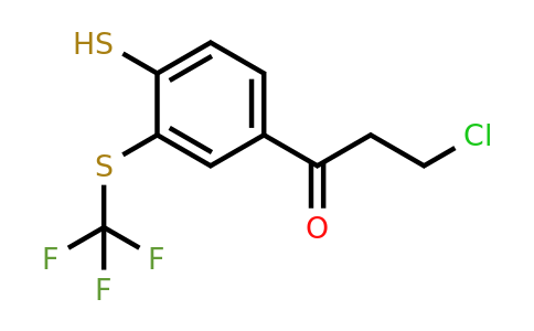 1805909-24-3 | 4-(3-Chloropropanoyl)-2-(trifluoromethylthio)thiophenol