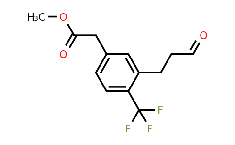 1805909-25-4 | Methyl 3-(3-oxopropyl)-4-(trifluoromethyl)phenylacetate