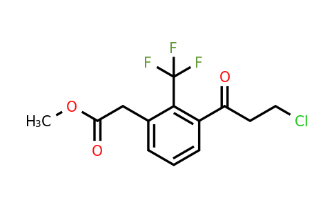 1805909-36-7 | Methyl 3-(3-chloropropanoyl)-2-(trifluoromethyl)phenylacetate