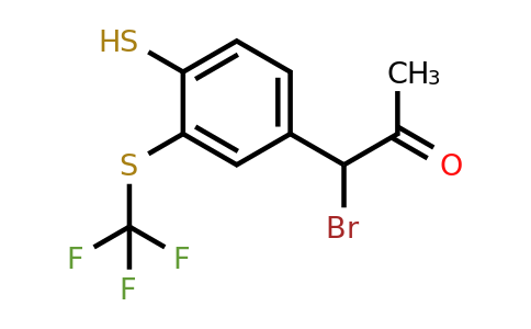 1805909-44-7 | 4-(1-Bromo-2-oxopropyl)-2-(trifluoromethylthio)thiophenol
