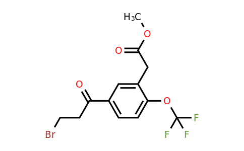 1805909-47-0 | Methyl 5-(3-bromopropanoyl)-2-(trifluoromethoxy)phenylacetate