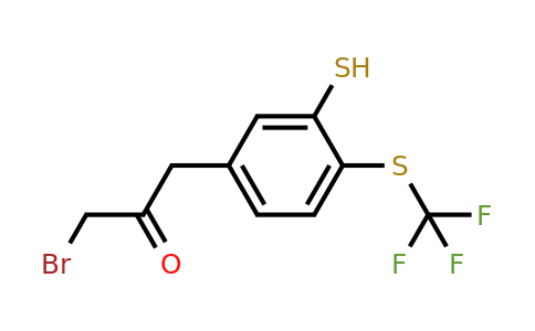 1805909-48-1 | 5-(3-Bromo-2-oxopropyl)-2-(trifluoromethylthio)thiophenol