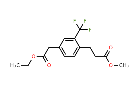 1805909-69-6 | Ethyl 4-(3-methoxy-3-oxopropyl)-3-(trifluoromethyl)phenylacetate