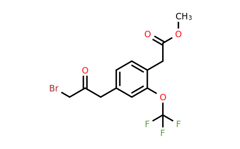 1805909-70-9 | Methyl 4-(3-bromo-2-oxopropyl)-2-(trifluoromethoxy)phenylacetate