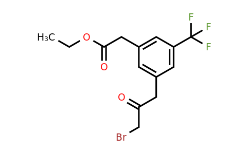 1805909-81-2 | Ethyl 3-(3-bromo-2-oxopropyl)-5-(trifluoromethyl)phenylacetate
