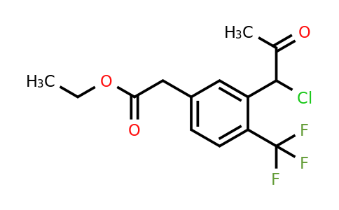 1805909-85-6 | Ethyl 3-(1-chloro-2-oxopropyl)-4-(trifluoromethyl)phenylacetate