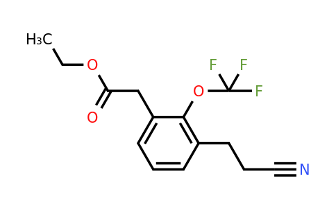 1805909-90-3 | Ethyl 3-(2-cyanoethyl)-2-(trifluoromethoxy)phenylacetate