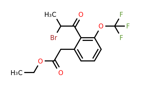 1805909-96-9 | Ethyl 2-(2-bromopropanoyl)-3-(trifluoromethoxy)phenylacetate