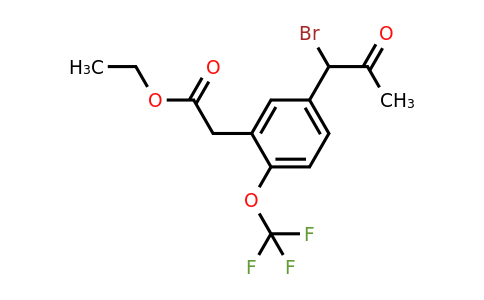 1805909-99-2 | Ethyl 5-(1-bromo-2-oxopropyl)-2-(trifluoromethoxy)phenylacetate