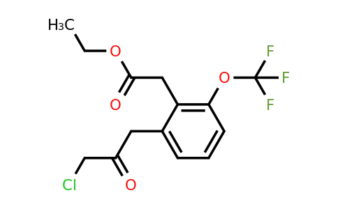 1805910-06-8 | Ethyl 2-(3-chloro-2-oxopropyl)-6-(trifluoromethoxy)phenylacetate