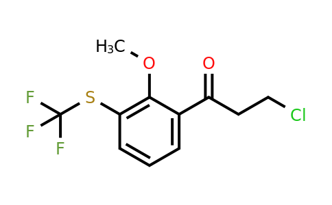 1805910-08-0 | 2-(3-Chloropropanoyl)-6-(trifluoromethylthio)anisole