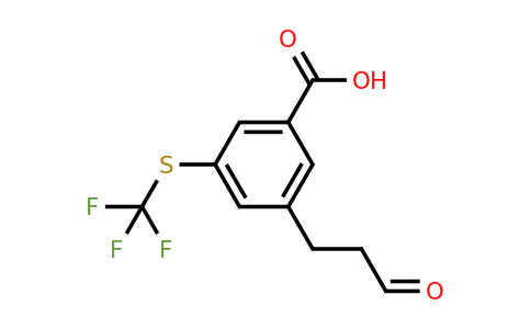 1805910-12-6 | 3-(3-Oxopropyl)-5-(trifluoromethylthio)benzoic acid