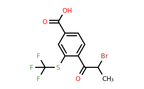 1805910-25-1 | 4-(2-Bromopropanoyl)-3-(trifluoromethylthio)benzoic acid
