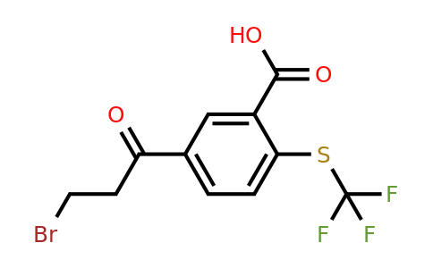 5-(3-Bromopropanoyl)-2-(trifluoromethylthio)benzoic acid