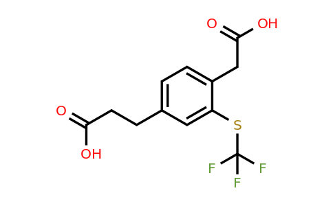 1805910-38-6 | 4-(2-Carboxyethyl)-2-(trifluoromethylthio)phenylacetic acid