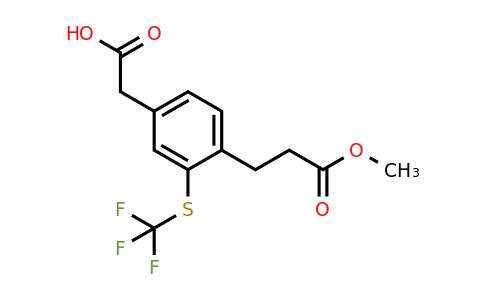 1805910-42-2 | 4-(3-Methoxy-3-oxopropyl)-3-(trifluoromethylthio)phenylacetic acid