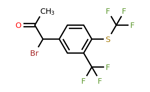 1805910-49-9 | 1-Bromo-1-(3-(trifluoromethyl)-4-(trifluoromethylthio)phenyl)propan-2-one