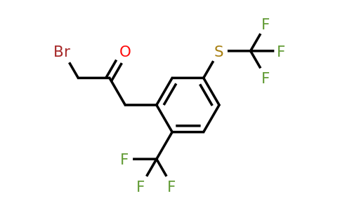 1805910-54-6 | 1-Bromo-3-(2-(trifluoromethyl)-5-(trifluoromethylthio)phenyl)propan-2-one