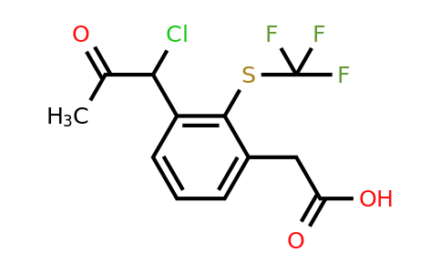 1805910-76-2 | 3-(1-Chloro-2-oxopropyl)-2-(trifluoromethylthio)phenylacetic acid