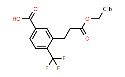 1805910-80-8 | 3-(3-Ethoxy-3-oxopropyl)-4-(trifluoromethyl)benzoic acid