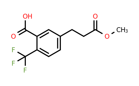 1805910-84-2 | 5-(3-Methoxy-3-oxopropyl)-2-(trifluoromethyl)benzoic acid
