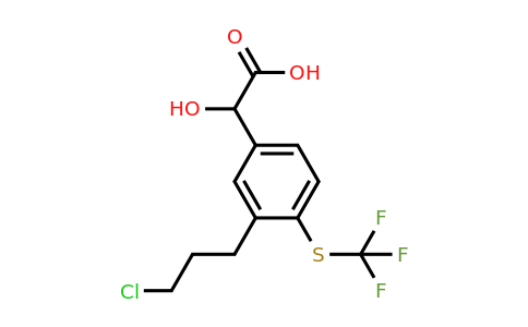 1805910-92-2 | 3-(3-Chloropropyl)-4-(trifluoromethylthio)mandelic acid