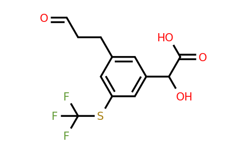 1805910-97-7 | 3-(3-Oxopropyl)-5-(trifluoromethylthio)mandelic acid