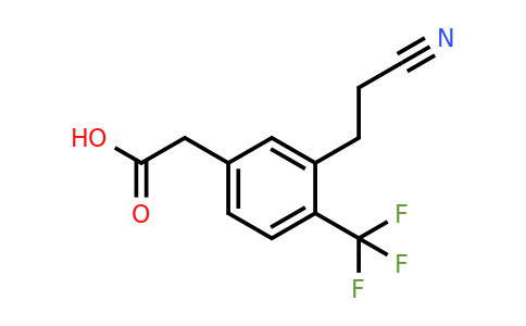 1805911-22-1 | 3-(2-Cyanoethyl)-4-(trifluoromethyl)phenylacetic acid