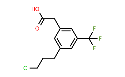 1805911-32-3 | 3-(3-Chloropropyl)-5-(trifluoromethyl)phenylacetic acid