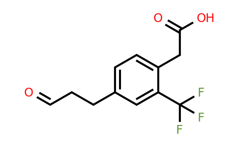 1805911-37-8 | 4-(3-Oxopropyl)-2-(trifluoromethyl)phenylacetic acid
