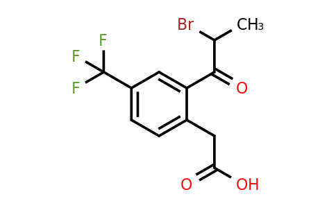 1805911-40-3 | 2-(2-Bromopropanoyl)-4-(trifluoromethyl)phenylacetic acid