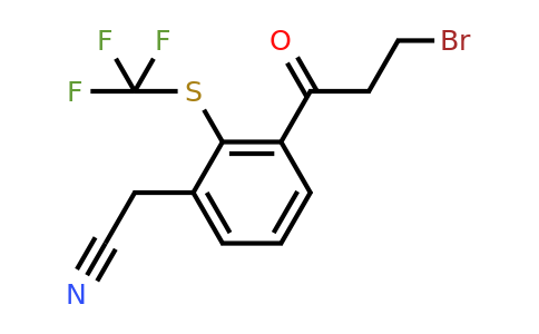 1805911-41-4 | 3-(3-Bromopropanoyl)-2-(trifluoromethylthio)phenylacetonitrile