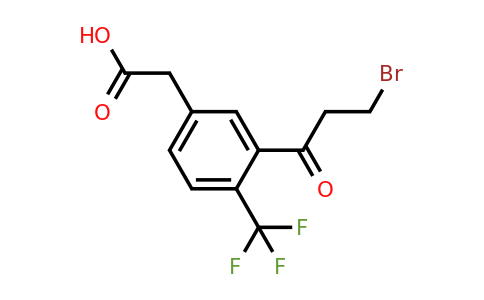 1805911-46-9 | 3-(3-Bromopropanoyl)-4-(trifluoromethyl)phenylacetic acid