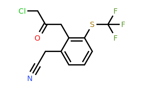 1805911-70-9 | 2-(3-Chloro-2-oxopropyl)-3-(trifluoromethylthio)phenylacetonitrile
