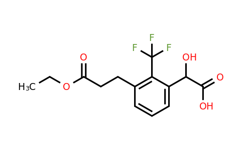 1805911-79-8 | 3-(3-Ethoxy-3-oxopropyl)-2-(trifluoromethyl)mandelic acid