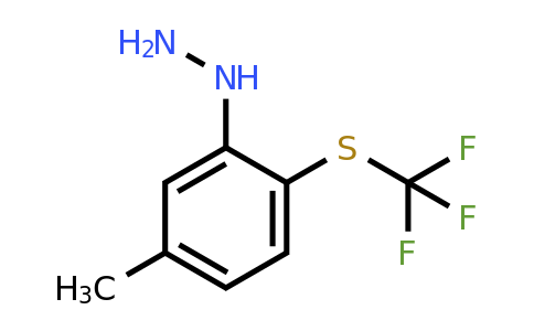 1805911-82-3 | 3-Hydrazinyl-4-(trifluoromethylthio)toluene