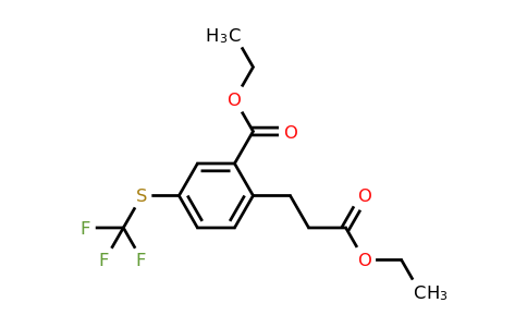 1805911-89-0 | Ethyl 2-(3-ethoxy-3-oxopropyl)-5-(trifluoromethylthio)benzoate