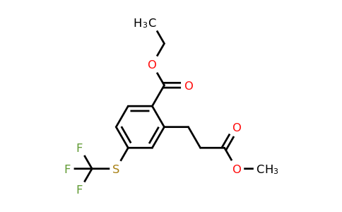 1805911-96-9 | Ethyl 2-(3-methoxy-3-oxopropyl)-4-(trifluoromethylthio)benzoate