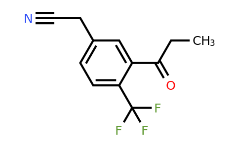 1805912-33-7 | 3-Propionyl-4-(trifluoromethyl)phenylacetonitrile